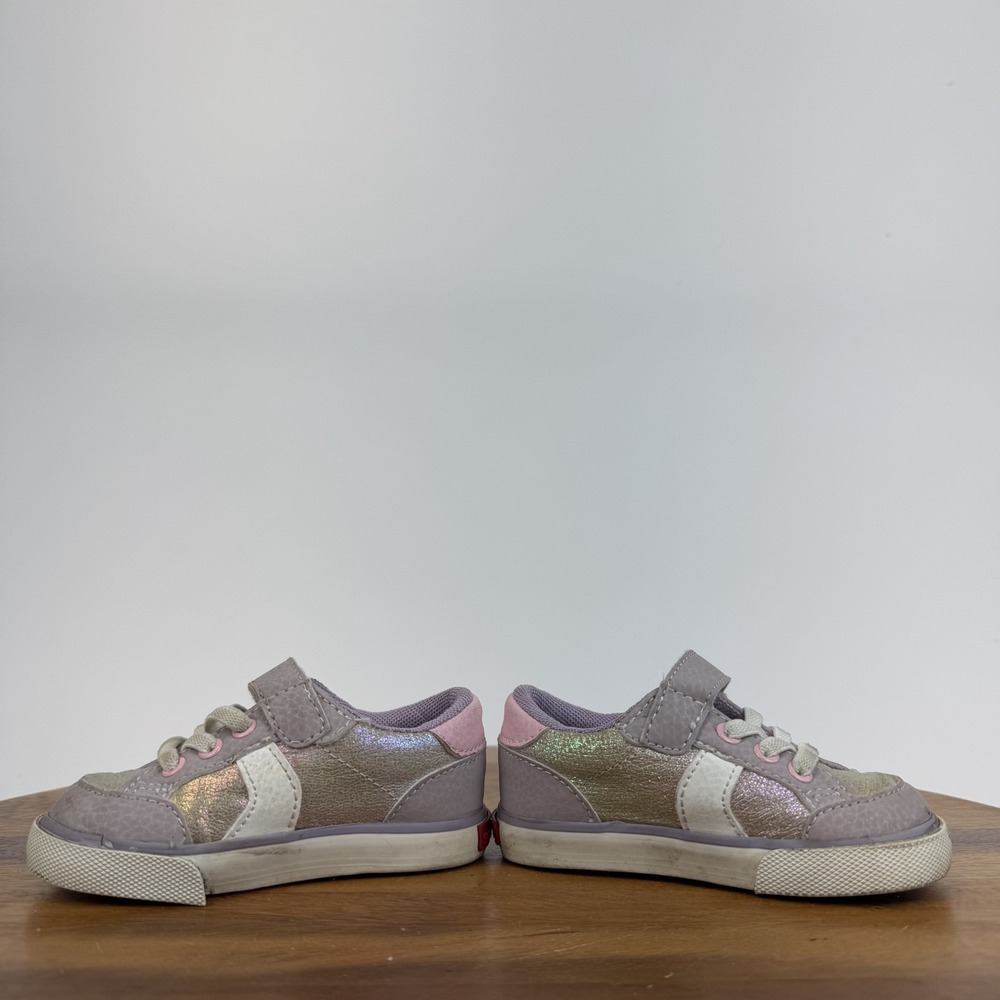 Little Kids Girls See Kai Run Connor Gold Purple Low Sneakers Shoes Size 5 C GUC - Picture 6 of 8